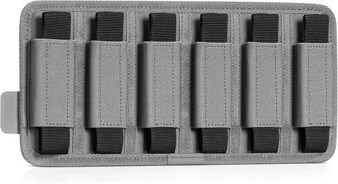 Savior Equipment Tactical Pistol Mag Pouch 9mm .40 45acp Open-Top Single & Double Stack Mag Holder Softshell Mags Storage Universal Magazine Carrier, Elastic Band to Hold Tight, Hook-Backed Panel in Kuwait