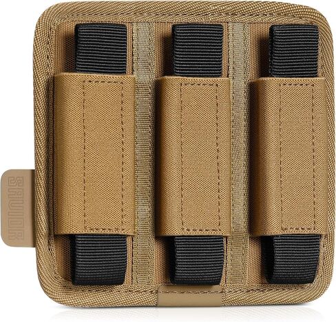 Savior Equipment Tactical Pistol Mag Pouch 9mm .40 45acp Open-Top Single & Double Stack Mag Holder Softshell Mags Storage Universal Magazine Carrier, Elastic Band to Hold Tight, Hook-Backed Panel in Kuwait