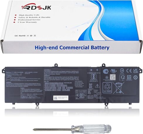 C31N2201 Laptop Battery for Asus Vivobook X1504VA X1504ZA F1504ZA F1605PA F1605ZA S1605PA S1605VA X1605VA X1605ZA M1605YA Go 15 E1504FA E1504GA S1504FA S1504GA 15X OLED M3504YA M3604YA 16 OLED X1605EA in Kuwait