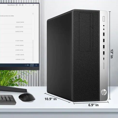 HP ProDesk 600 G5 MT Business Desktop PC, Core i5-9500, 8GB RAM, 256GB SSD, WiFi, BT, Mouse & Keyboard, Windows 11 Pro (Renewed) in Kuwait