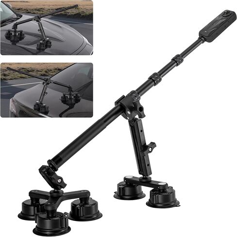 Suction Cup Car Mount for Insta360, for GoPro, Action Camera Car Mount Kit for Insta 360/Go Pro Accessories, Outside Windshield Camera Holder with 9.25 inch Selfie Stick, Triple Suction Cup Base in Kuwait