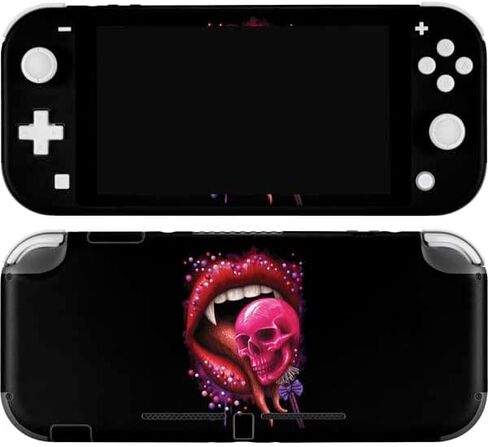 غلاف Skinit المخصص للألعاب متوافق مع Nintendo Switch Lite - مصمم في الأصل Vampire Skull Lollypop بواسطة Sarah Richter Design in Kuwait