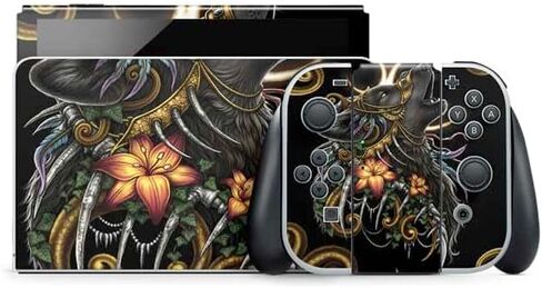 غلاف Skinit المخصص للألعاب متوافق مع Nintendo Switch OLED (2021) - Sarah Richter Wolf Howling من تصميم Sarah Richter in Kuwait