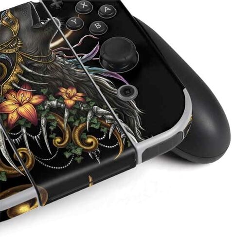غلاف Skinit المخصص للألعاب متوافق مع Nintendo Switch OLED (2021) - Sarah Richter Wolf Howling من تصميم Sarah Richter in Kuwait