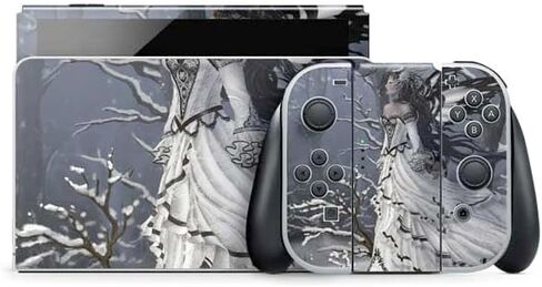 ملصق ألعاب Skinit متوافق مع Nintendo Switch OLED (2021) - Nene Thomas Fairy مع بومة في الثلج من Nene Thomas Design in Kuwait