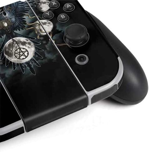 غلاف Skinit المخصص للألعاب متوافق مع Nintendo Switch OLED (2021) - مراحل الغراب والقمر من تصميم سارة ريختر in Kuwait