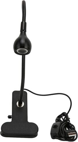 Semme Portable USB LED Lamp with Warm Light Flexible Gooseneck Eye and Clamp/Holder Base for Reading and Camping in Kuwait