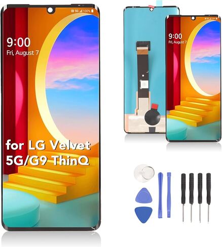 for Velvet 5G G9Screen Replacement 6.8in, 3D Touch ScreenDisplay Digitizer for G900 G900N G900EM G900TM G900UM, with Fingerprint Function in Kuwait