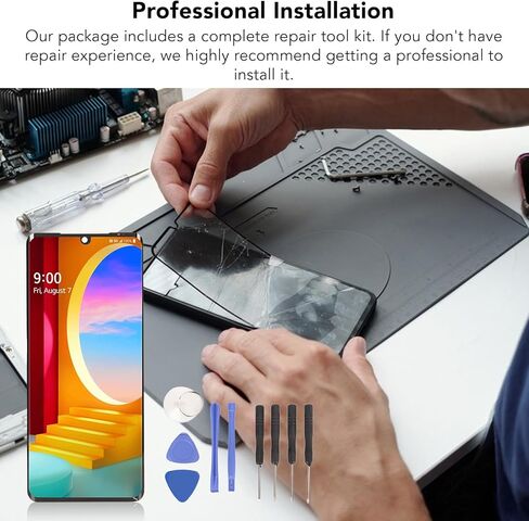 for Velvet 5G G9Screen Replacement 6.8in, 3D Touch ScreenDisplay Digitizer for G900 G900N G900EM G900TM G900UM, with Fingerprint Function in Kuwait