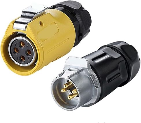 LP20 الطيران M20 4-pin كابل مستدير سلك الطاقة بعقب موصل قابس للمناظر الطبيعية تحت الماء LED ضوء KL4-5b (مجموعة إرساء الذكور) in Kuwait