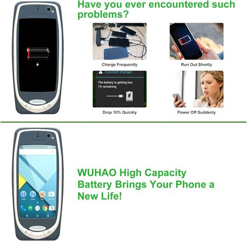 بطارية بديلة WUHAO لبطارية BL-4UL، لبطارية Nokia 225 RM-1011 RM-1126 RM-1012,230 in Kuwait