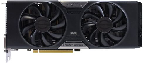 بطاقات رسومات EVGA GeForce GTX 780 Ti Superclocked w/ACX Cooler 3GB GDDR5 384bit Dual-Link DVI-I DVI-D HDMI DP SLI 03G-P4-2884-KR (متجددة) in Kuwait