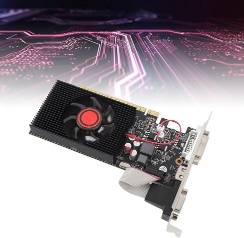 بطاقة رسومات ASHATA GT730 4GB DDR3، 128 بت تدعم مخرج DVI VGA HDMI، تردد أساسي 650 ميجاهرتز لألعاب الكمبيوتر والوسائط المتعددة in Kuwait