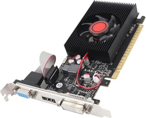 بطاقة رسومات ASHATA GT730 4GB DDR3، 128 بت تدعم مخرج DVI VGA HDMI، تردد أساسي 650 ميجاهرتز لألعاب الكمبيوتر والوسائط المتعددة in Kuwait