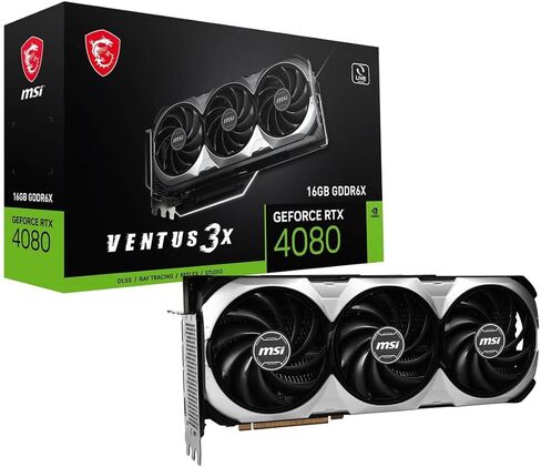 بطاقة رسومات msi Gaming GeForce RTX 4080 16GB GDRR6X 256-Bit HDMI/DP Nvlink Tri-Frozr 3 Ada Lovelace Architecture (RTX 4080 16GB Ventus 3X) (متجددة) in Kuwait
