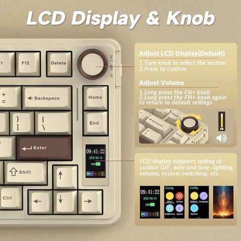 AULA Wireless Keyboard and Mouse Combo, S75 Pro Mechanical Keyboard SC680 Wireless Mouse in Kuwait