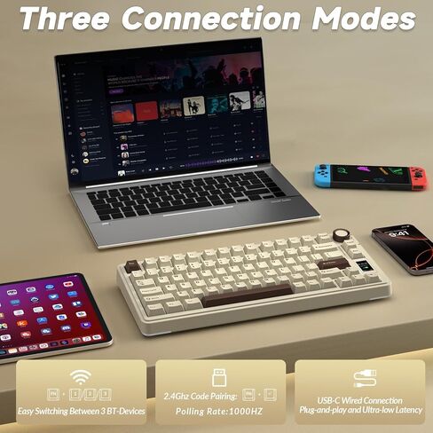 AULA Wireless Keyboard and Mouse Combo, S75 Pro Mechanical Keyboard SC680 Wireless Mouse in Kuwait