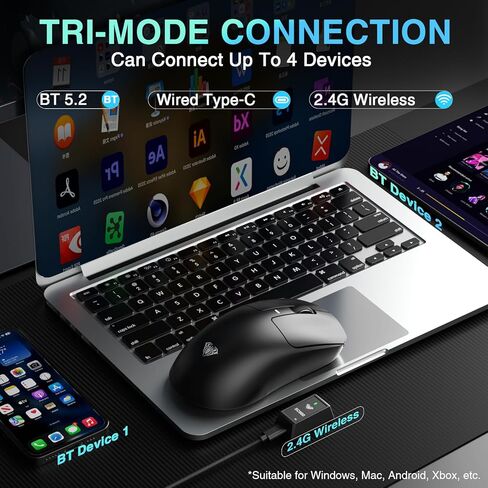 AULA Wireless Keyboard and Mouse Combo, S75 Pro Mechanical Keyboard SC680 Wireless Mouse in Kuwait