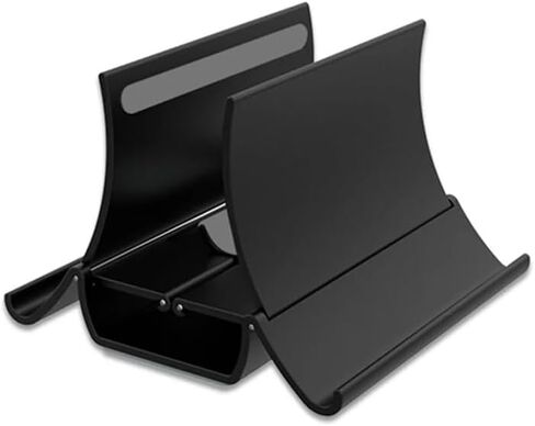 Desk Vertical Laptop Stand Fixed Base Professional Stable Storage Stand Computer Accessories Support Stand(White-Fruit peach5) in Kuwait