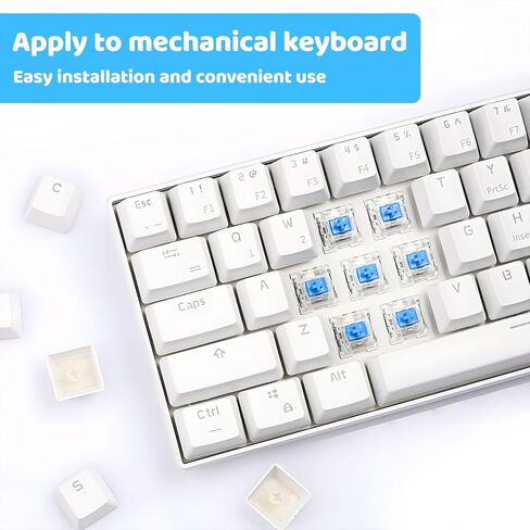 15 Blue Mechanical Keyboard switches, 3 pre-Oiled Click Key switches, dust- and Water-Resistant Mechanical Gaming Keyboard Accessories in Kuwait