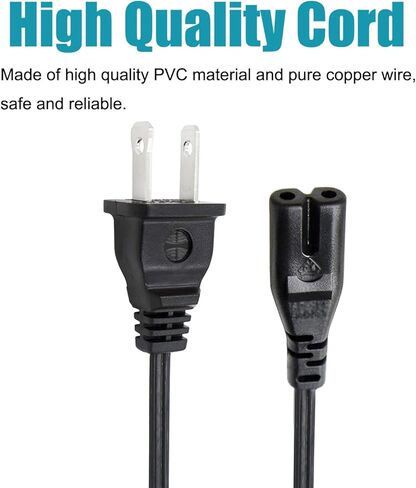 Power Cord Replacement for PANASONIC RX-D55 RXD55 RX-D55GC RX-D55GC-K Player 8ft AC Cable in Kuwait