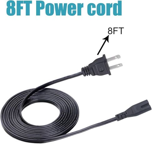 Power Cord Replacement for PANASONIC RX-D55 RXD55 RX-D55GC RX-D55GC-K Player 8ft AC Cable in Kuwait