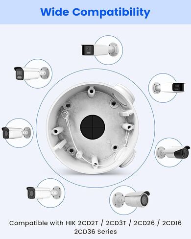 KU-DS-1260ZJ صندوق توصيل ألومنيوم لكاميرات المراقبة HIK، دعامة تثبيت على الحائط لكاميرا مراقبة POE IP الخارجية in Kuwait