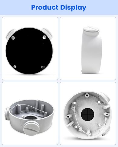 KU-DS-1260ZJ صندوق توصيل ألومنيوم لكاميرات المراقبة HIK، دعامة تثبيت على الحائط لكاميرا مراقبة POE IP الخارجية in Kuwait