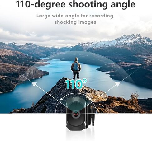 GOWENIC Head Mounted Camcorder, 2.7K HD Action Camera with Smart Stabilization and 110 Degree Wide Angle Lens, for Cycling and Sports Recording in Kuwait