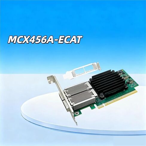 خادم الشبكة Connectx-4 EDR + محول Mcx456A-Ecat Vpi بسرعة 100 جيجابت، منافذ Qsfp28 مزدوجة، 100 جيجابت Nic Pcie * 16، 100 جيجا. (دعامة طويلة) in Kuwait
