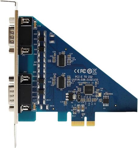 1PCS High Speed PCI-E to RS-232 Serial Card 2 Ports RS232 to PCIE Converter DB9 COM Adapter UT-7912 in Kuwait
