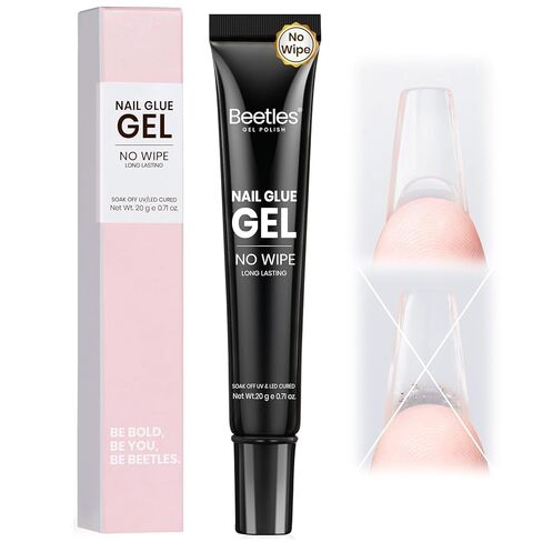 Beetles Poly Nail Extension Gel Kit, 6 Basic Colors Clear White Nail Builder Gel Pink Nude Poly Nail Enhancement French Manicure Kit Trial Nail Art Design Easy DIY Salon Nail At Home Gift for Women in Saudi Arabia