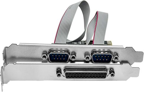 OrdinarYone PCIE 2 منفذ RS232 بطاقة 1 منفذ بطاقة التوسع المتوازي لاستبدال ملحقات الكمبيوتر المكتبي in Kuwait