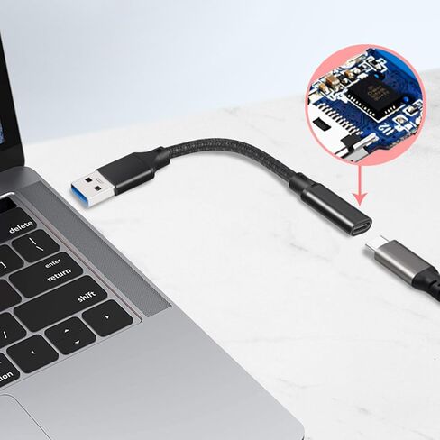 TypeC إلى USB3.2 كابل محول TypeC أنثى إلى USB خط شحن للهاتف سماعة الكمبيوتر كابل نقل بيانات USB C أنثى إلى USB ذكر محول in Kuwait
