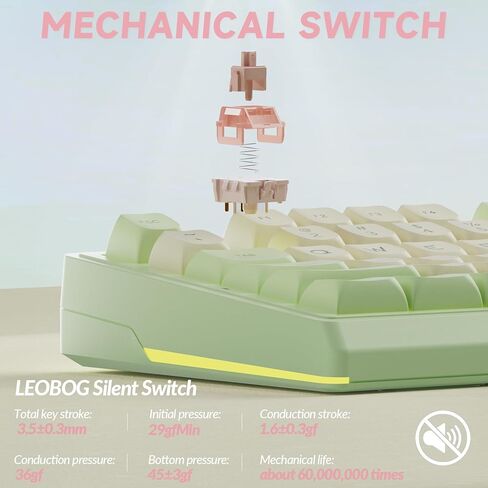 SOLAKAKA KI99 وSM822، مجموعة لوحة مفاتيح وماوس لاسلكية للألعاب (KI99 GreenWhite & SM822 White) in Kuwait