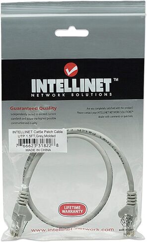 Intellinet Network Solutions Cat5e RJ-45 Male/RJ-45 Male UTP Network Patch Cable، 1.5 قدم (318228) in Kuwait