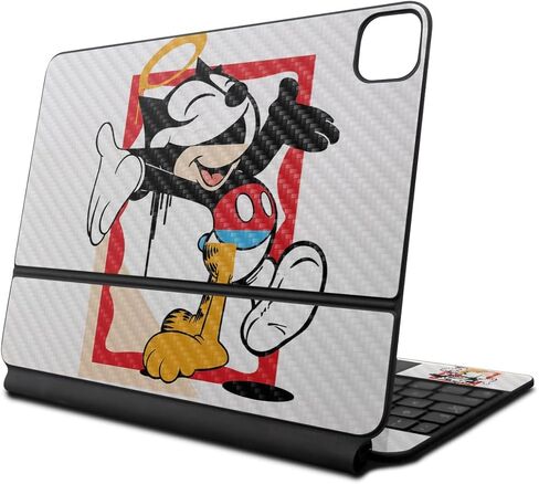 Carbon Fiber Skin Compatible with Apple Magic Keyboard for iPad Pro 13‑inch (M4) 2024 - Character Swap - Premium 3M Vinyl Protective Decal Cover - Easy to Apply | Crafted in The USA by MightySkins in Kuwait