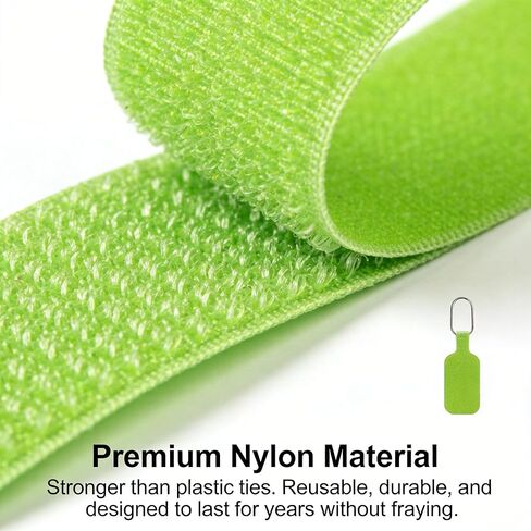 16 Pack Self Locking Writable Cable Ties Reusable Nylon Wire Straps with Color Coded System for Home Office Electronics TV Computer Cord Management in Kuwait