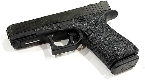 شريط قبضة مسدس Handleitgrips متوافق مع Glock 19 Gen 6 - شريط قبضة مسدس من ورق الصنفرة الأسود، سهل التركيب، أجزاء وإكسسوارات البندقية، مملوكة للمحاربين القدامى، صنع في الولايات المتحدة الأمريكية in Kuwait
