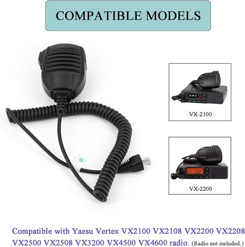 ميكروفون يدوي MH-67 MH-67A8J، ميكروفون مكبر صوت محمول 8 دبوس متوافق مع راديو Yaesu Vertex VX2500 VX2508 VX2208 VX2108 VX-2100 VX-2108 VX-2200 VX-2208 VX-2500 VX-2508 VX-4500 VX-4600 in Kuwait