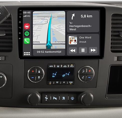 10.1inch 8Core 4+64GB Car Stereo Radio Upgrade for Silverado/GMC Sierra/Buick 2007-2013, Android 15 Car Dash GPS Navigation Unit,Wireless Carplay Android Auto, 1280x800 HD Touchscreen with Camera in Kuwait