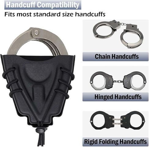 Molle Double Handcuff Pouch, Open-Top Cuff Case for Duty Belt, Fit Handcuff Holder for Duty Belt and Handcuffs Holster in Kuwait