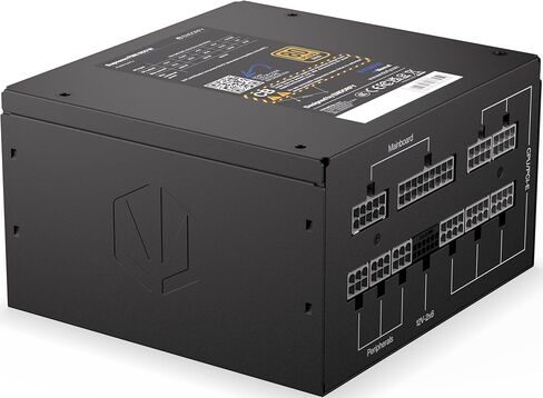 ENDORFY Supremo FM6 Gold 850W، مزود طاقة ATX 3.1 PC، شهادة 80 Plus® Gold، تشغيل هادئ، مروحة Fluctus مع محامل FDB، مكثفات يابانية 100%، إدارة كابلات معيارية كاملة، قابس الاتحاد الأوروبي in Kuwait