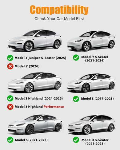 واقي ظهر المقعد الجلدي طراز Tesla Model 3/Y/S، سجادات ركل السيارة مقاومة للاهتراء مع جيب منظم، مجموعة من 2 in Kuwait