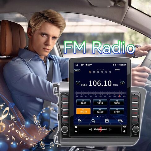 Car Stereo Radio Compatible with Honda Civic 2012 2013 2014 2015,Android 15 Head Unit with Wireless CarPlay Android Auto,9.7' Touchscreen Support Bluetooth/GPS/WiFi/Mirror Link/Backup Camera in Kuwait