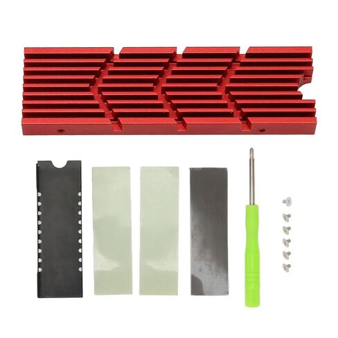 M.2 Heatsink, Aluminum Alloy NVMe Cooler, 2280 SSD Cooler with 3 Thermal Pads, Ideal for M.2 PCIE NVMe SSD in Kuwait