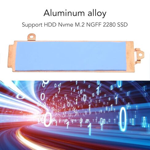 غطاء مبدد حرارة SSD من سبائك الألومنيوم سريع Nvme M.2 NGFF 2280 SSD يدعم G15 5510 5511 in Kuwait