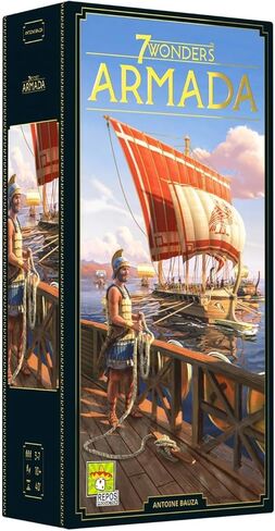 7 Wonders Armada Board Game EXPANSION (New Edition)| Family Board Game | Civilization Board Game for Adults| Strategy Board Game for Game Night | 3-7 Players | Ages 10+ | Made by Repos Production in Saudi Arabia