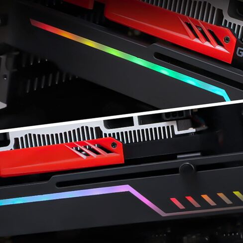 Colorful Graphics Card Holder 5V 3 Pin ARGB Vertical Vertical GPU Frame ARGB Sync Brace Graphics Video Bracket in Kuwait