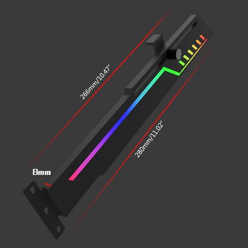 Colorful Graphics Card Holder 5V 3 Pin ARGB Vertical Vertical GPU Frame ARGB Sync Brace Graphics Video Bracket in Kuwait
